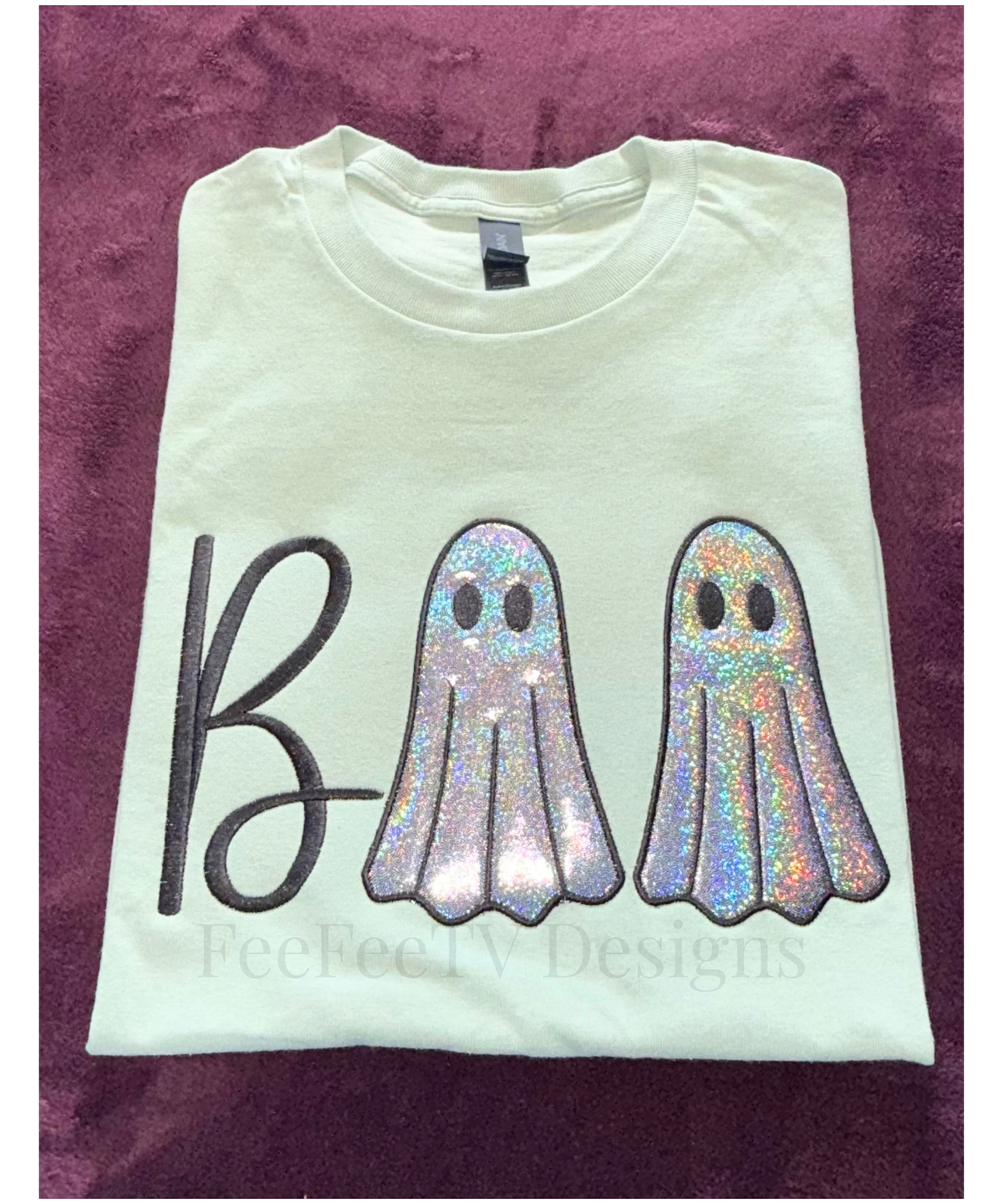 Boo Ghost Applique T-shirt