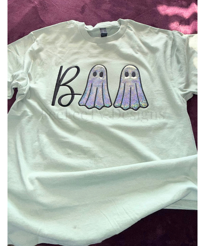 Boo Ghost Applique T-shirt
