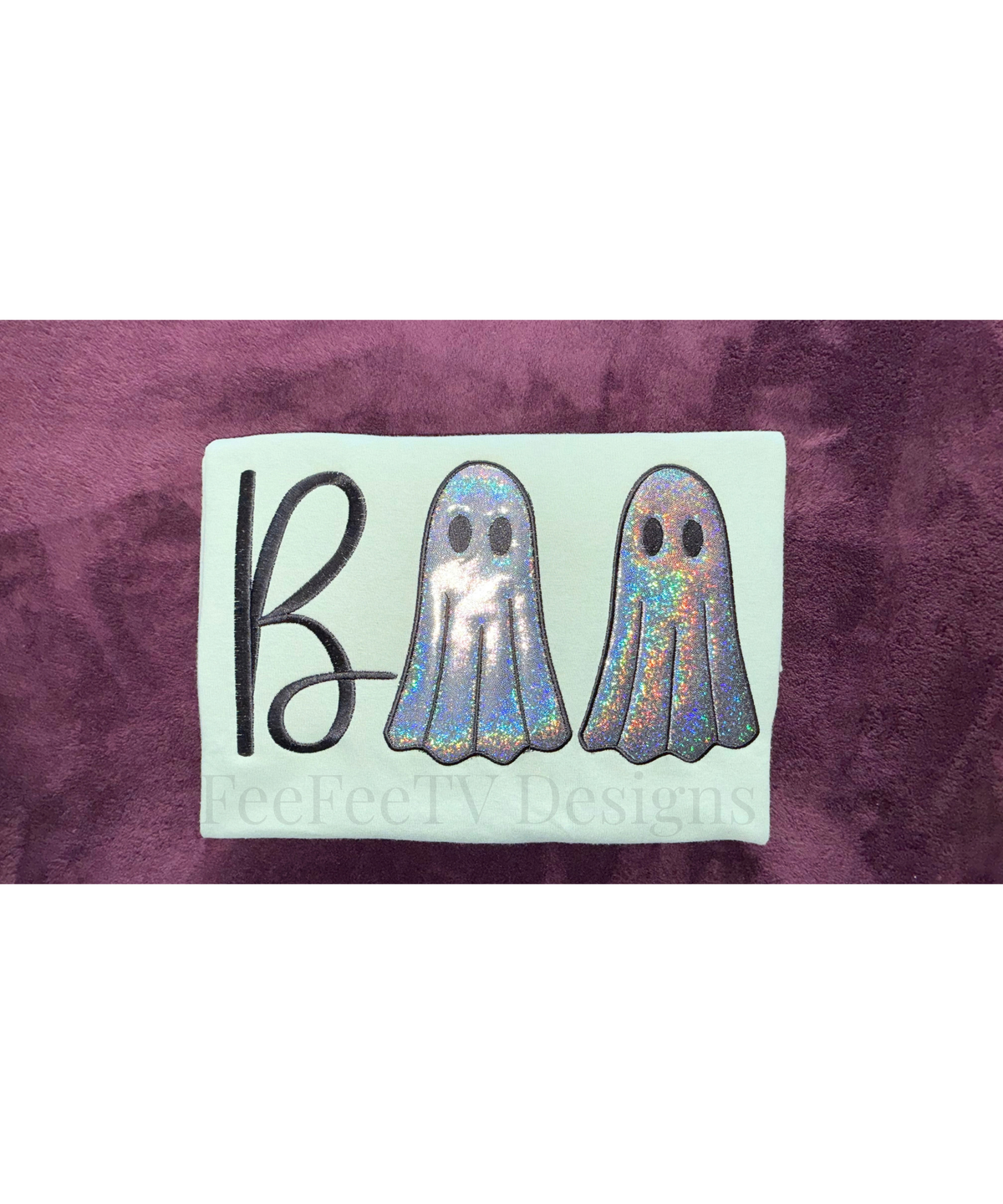 Boo Ghost Applique T-shirt