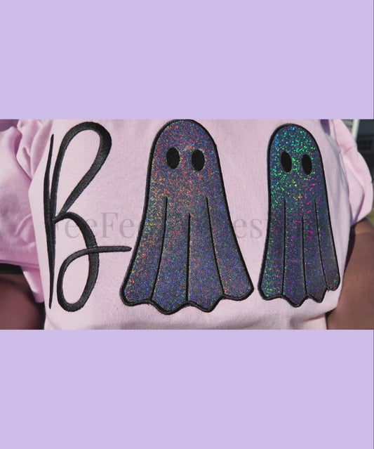 Boo Ghost Applique T-shirt or Sweatshirt